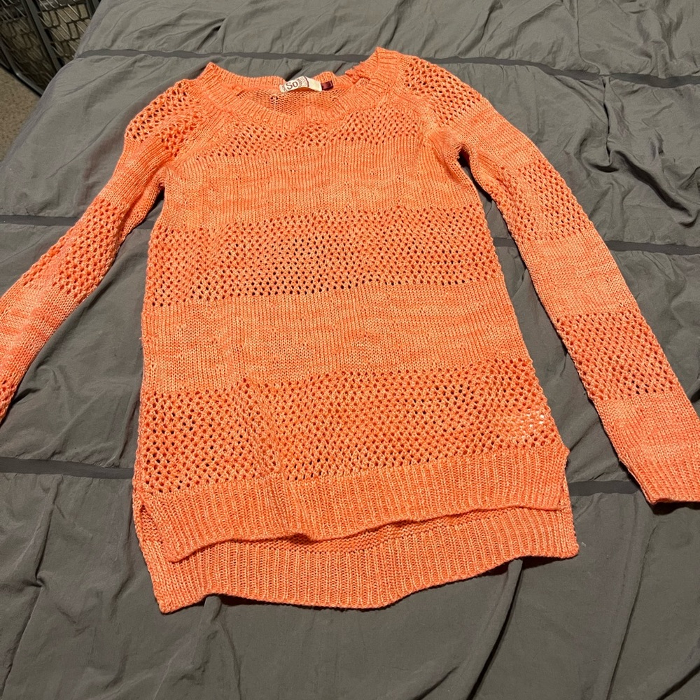 Peach colored sweater